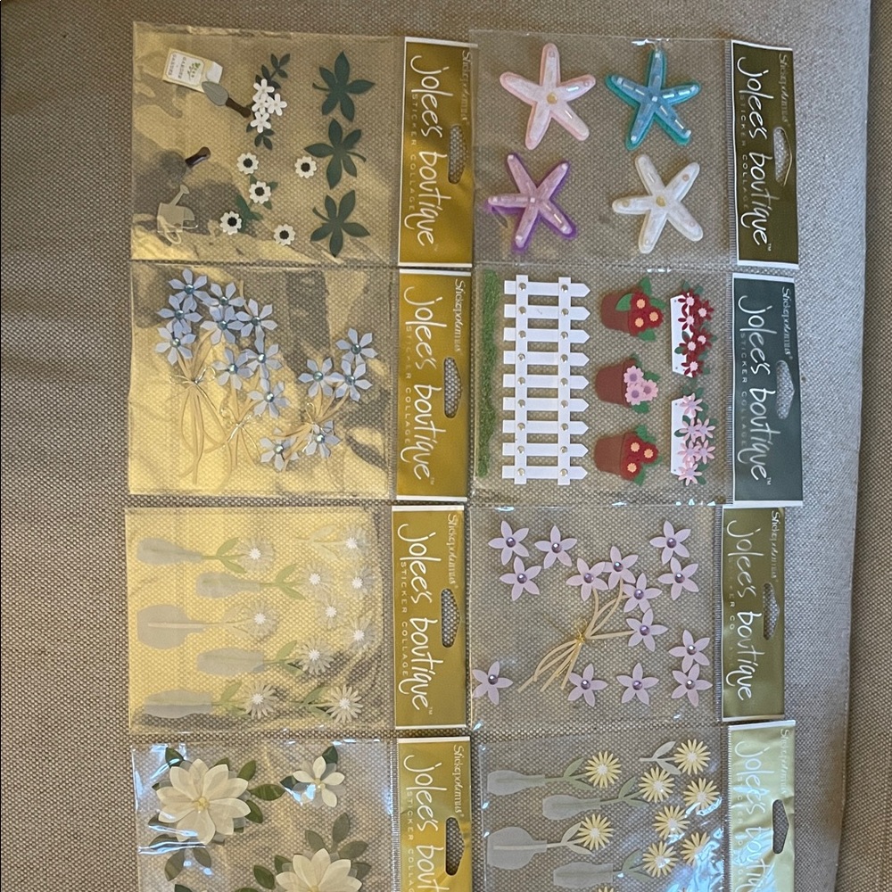 Floral and Starfish Embellishments - Multi-Color